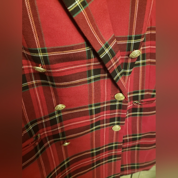 🌟Host Pick🌟 Red and Black Plaid Blazer-NWT - Picture 4 of 7